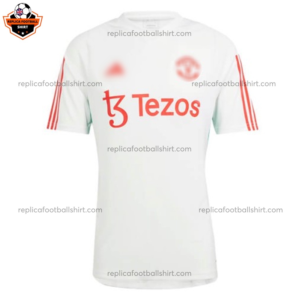Manchester United White Training Men Replica Football Shirt 24/25 - Front View