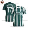 Manchester United Away Men Replica Football Shirt 2023/24 GARNACHO 17 Printed - Over View