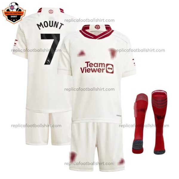 Manchester United Third Kid Replica Football Kit 2023/24 MOUNT 7 Printed - Over View