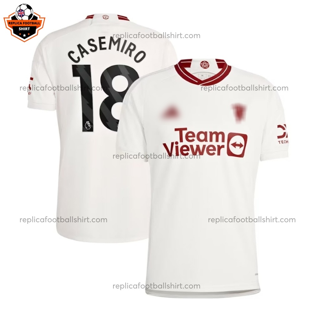 Manchester United Third Men Replica Football Shirt 2023/24 CASEMIRO 18 Printed - Over View