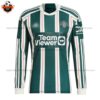 Manchester United Away Men Replica Football Shirt 2023/24 Long Sleeve - Front View