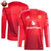 Manchester United Home Men Replica Football Shirt 2024/25 Long Sleeve - Over View