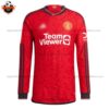 Manchester United Home Men Replica Football Shirt 2023/24 Long Sleeve - Front View