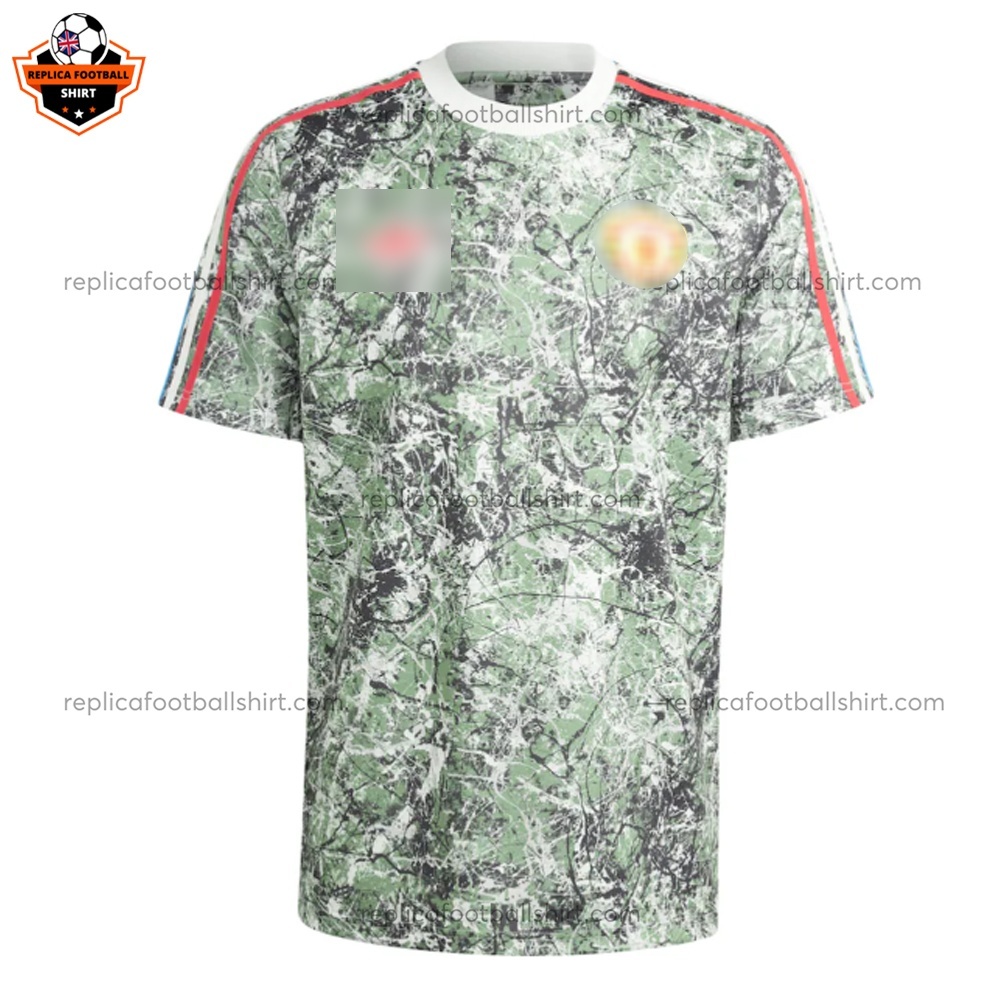 Manchester United Stone Roses Men Replica Football Shirt - Front View