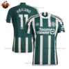 Manchester United Away Men Replica Football Shirt 2023/24 HØJLUND 11 Printed - Over View