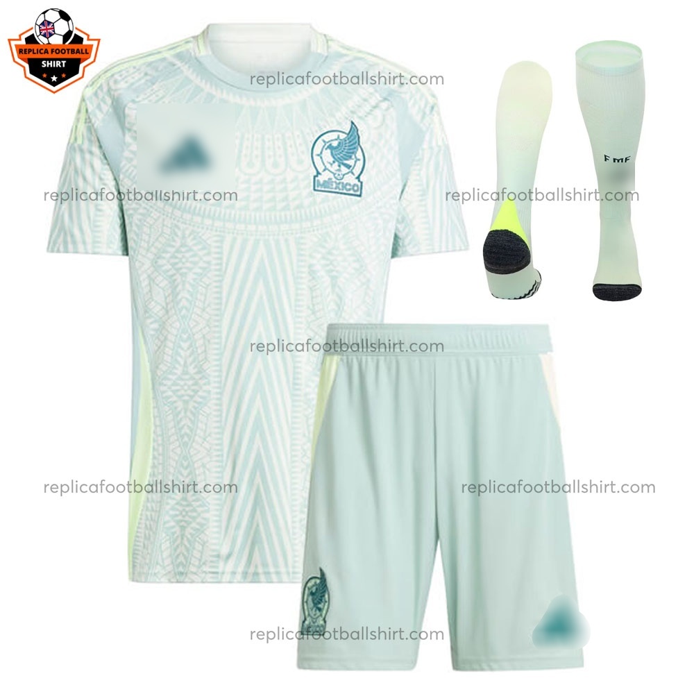 Mexico Away Kid Replica Football Kit 2024 - Front view