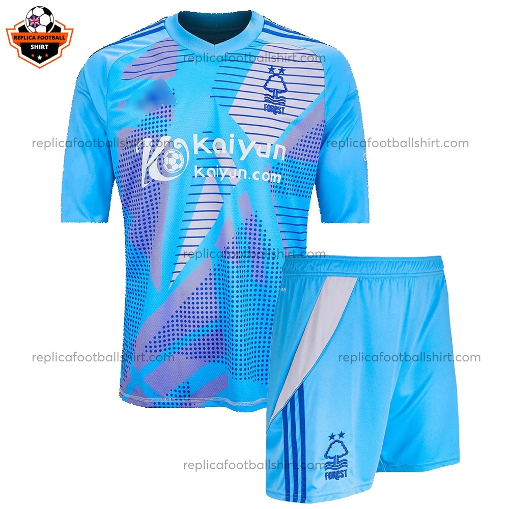 Nottingham Forest Goalkeeper Kid Replica Football Kit 2024/25 - Front View