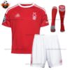 Nottingham Forest Home Kid Replica Football Kit 2023/24 - Front View