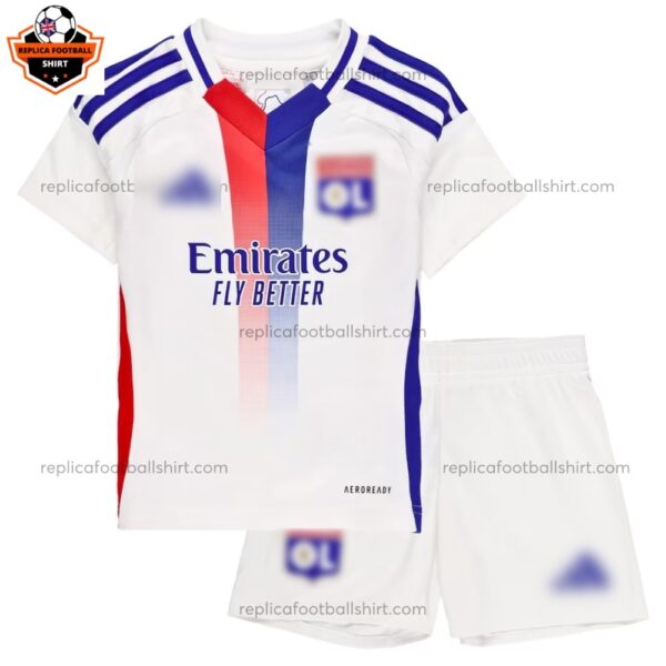 Olympique Lyonnais Home Kid Replica Football Kit 2024/25 - Front View