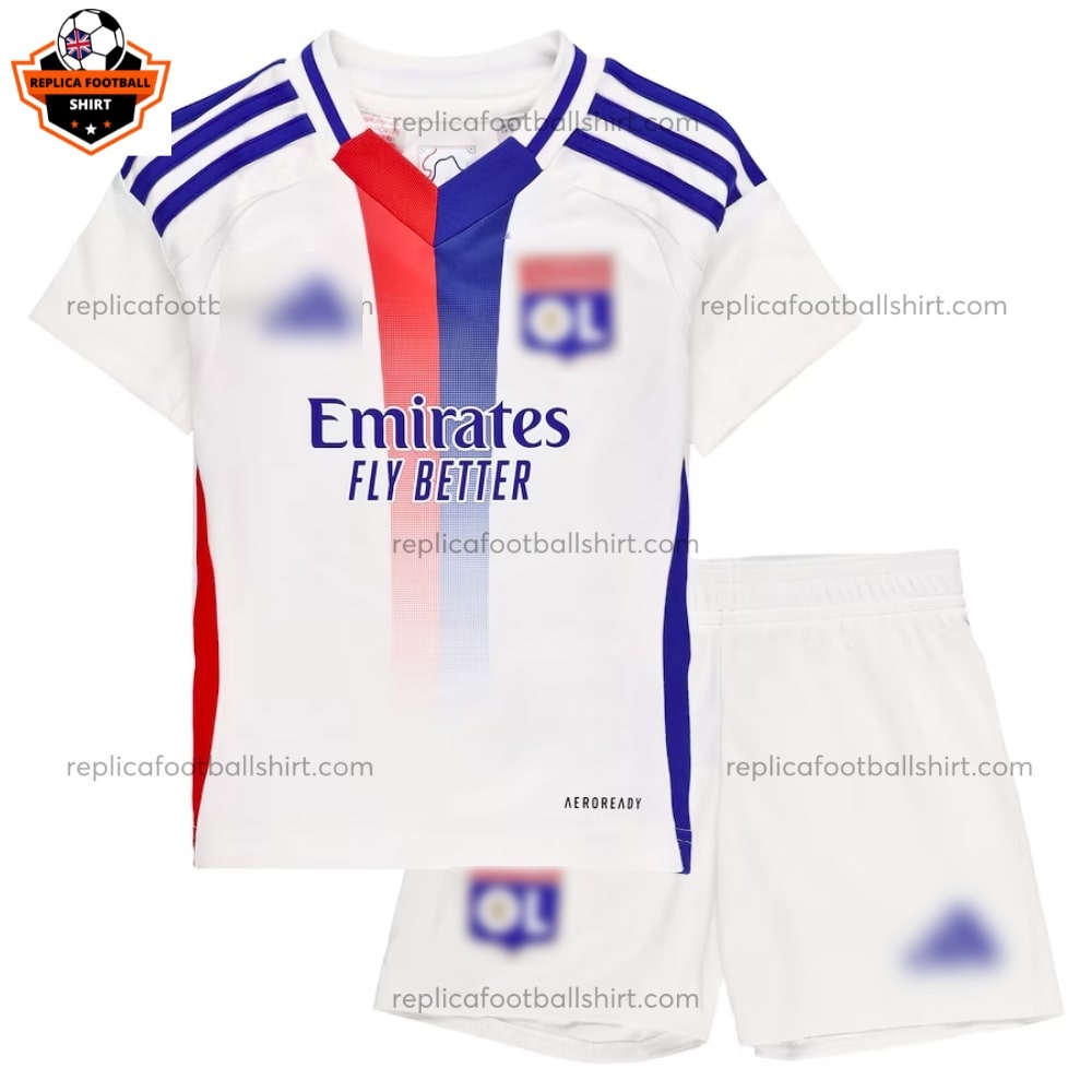 Olympique Lyonnais Home Kid Replica Football Kit 2024/25 - Front View