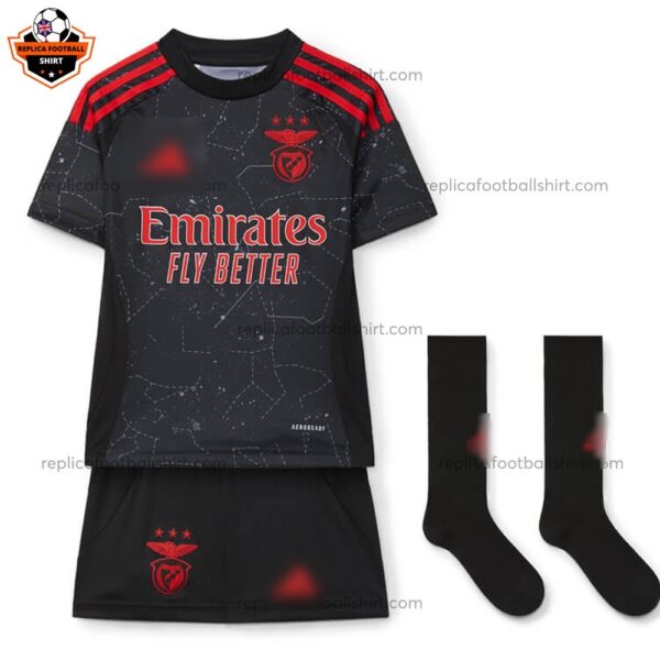 RC Lens Away Kid Replica Football Kit 2024/25 - Front View