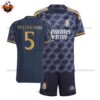 Real Madrid Away Kid Replica Football Kit 2023/24 BELLINGHAM 5 Printed - over view