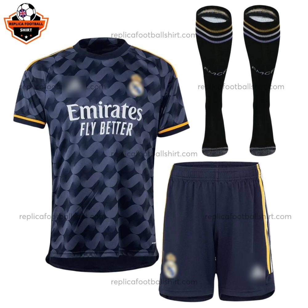 Real Madrid Away Kid Replica Football Kit 2023/24 - front view
