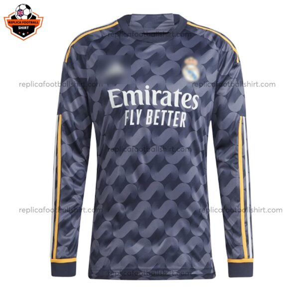 Real Madrid Away Men Replica Football Shirt 2023/24 Long Sleeve