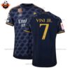 Real Madrid Away Men Replica Football Shirt 2023/24 VINI JR. 7 Printed - over view