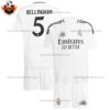 Real Madrid BELLINGHAM 5 Home Kid Replica Football Kit 2024/25 - Over View