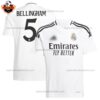 Real Madrid BELLINGHAM 5 Home Men Replica Football Shirt 2024/25 - Over View