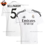 Real Madrid BELLINGHAM 5 Home Men Replica Football Shirt 2024/25