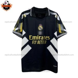 Real Madrid Black Special Edition Men Replica Football Shirt 2025/26 - Front View