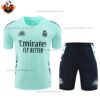 Real Madrid Blue Training Kid Replica Football Kit 2024/25 - Front View