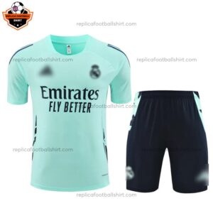 Real Madrid Blue Training Kid Replica Football Kit 2024/25 - Front View
