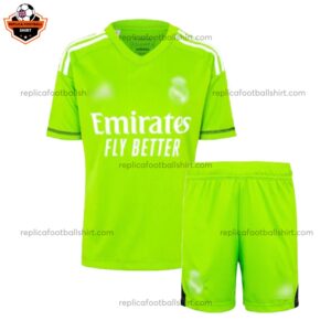 Real Madrid Goalkeeper Kid Replica Football Kit 2023/24 - Front View