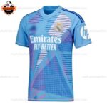 Real Madrid Blue Goalkeeper For Men and Kid Replica Football Kit 2024/25