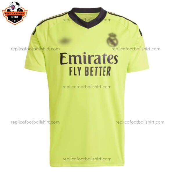 Real Madrid Green Goalkeeper Men Replica Football Shirt 2024/25 - Front View