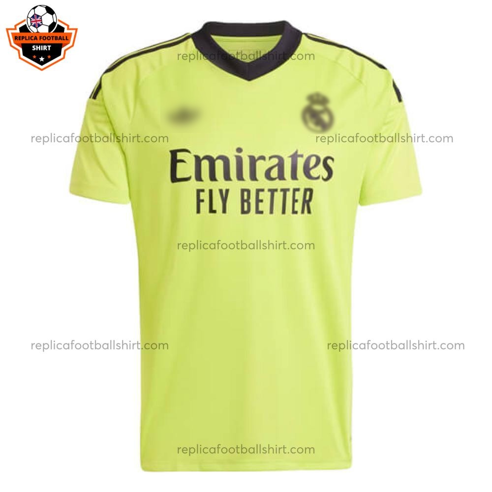 Real Madrid Green Goalkeeper Men Replica Football Shirt 2024/25 - Front View