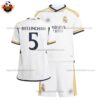 Real Madrid Home Kid Replica Football Kit 2023/24 BELLINGHAM 5 Printed - over view