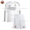 Real Madrid Home Kid Replica Football Kit 2024/25 Long Sleeve - Front View