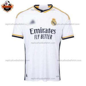 Real Madrid Home Men Replica Football Shirt 2023/24 BELLINGHAM 5 Printed - shirt