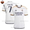 Real Madrid Home Men Replica Football Shirt 2023/24 VINI JR. 7 Printed - over view