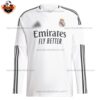 Real Madrid Home Men Replica Football Shirt 24/25 Long Sleeve - Front View