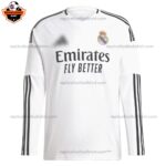Real Madrid Home Men Replica Football Shirt 2024/25 Long Sleeve