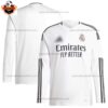 Real Madrid Home Men Replica Football Shirt 24/25 Long Sleeve - Over View