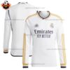 Real Madrid Home Men Replica Football Shirt 23/24 Long Sleeve - Over View