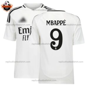 Real Madrid MBAPPÉ 9 Home Men Replica Football Shirt 2024/25 - Front View
