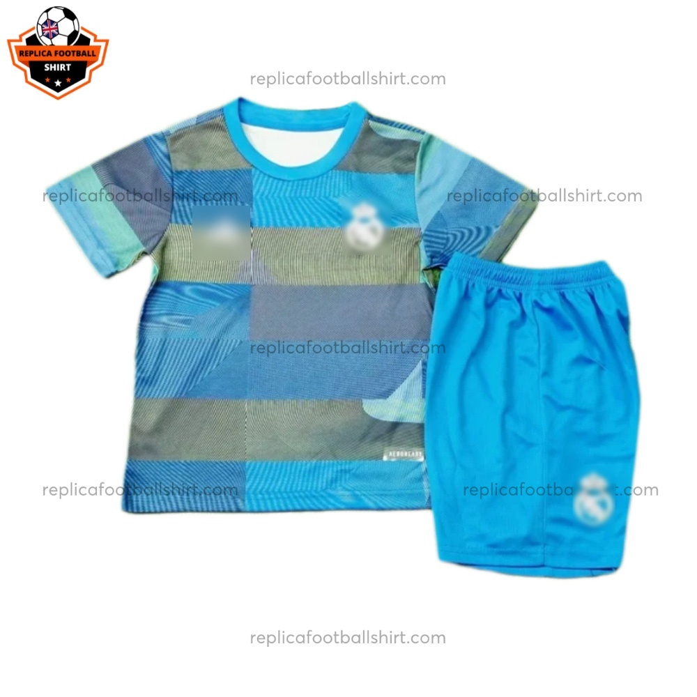 Real Madrid Pre Match Kid Replica Football Kit 2025/26