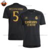 Real Madrid Third Men Replica Football Shirt 2023/24 BELLINGHAM 5 Printed - over view