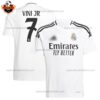 Real Madrid VINI JR 7 Home Men Replica Football Shirt 2024/25 - Over View