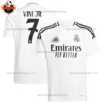 Real Madrid VINI JR 7 Home Men Replica Football Shirt 2024/25