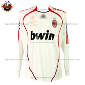 Retro-AC-Milan-Away-Replica-Football-Shirt-2006-07-Long-Sleeve Front View