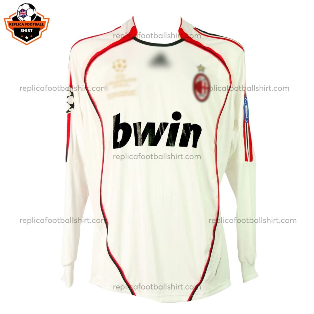 Retro-AC-Milan-Away-Replica-Football-Shirt-2006-07-Long-Sleeve Front View