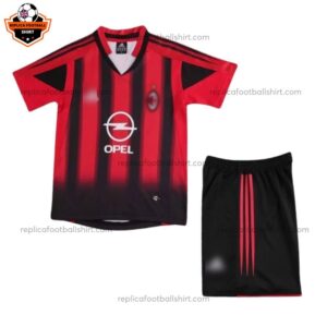 Retro AC Milan Home Kid Replica Football Kit 2004/05 - front view