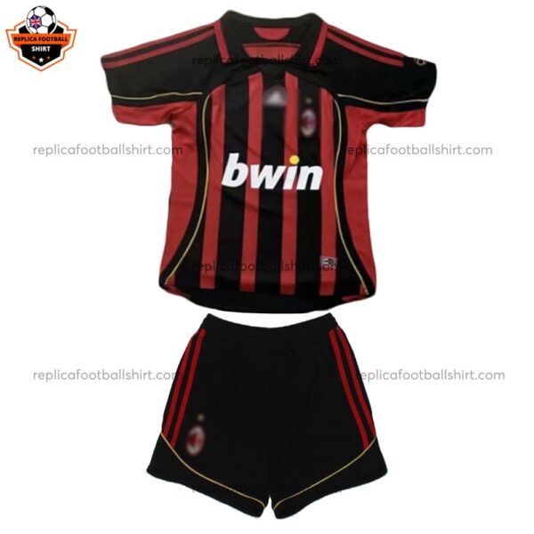 Retro AC Milan Home Kid Replica Football Kit 2006/07 - front view