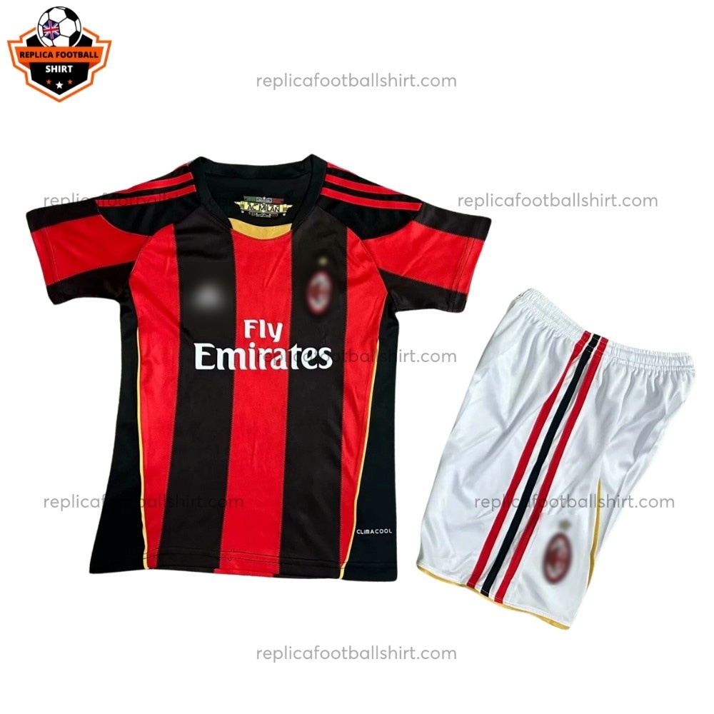 Retro AC Milan Home Kid Replica Football Kit 2010/11 - front view