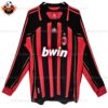 Retro AC Milan Home Replica Football Shirt 2006/07 Long Sleeve - front view