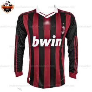 Retro AC Milan Home Replica Football Shirt 2009/10 Long Sleeve - front view