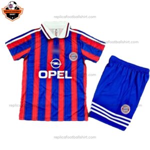 Retro Bayern Munich Home Kid Replica Football Kit 1995/97 - front view